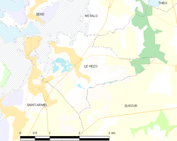 Map commune FR insee code 56084